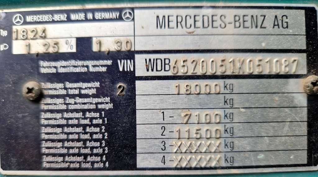 Mercedes-Benz 1824 SK/Blatt-Blatt/MEILLER Aufbau/- Photo 10