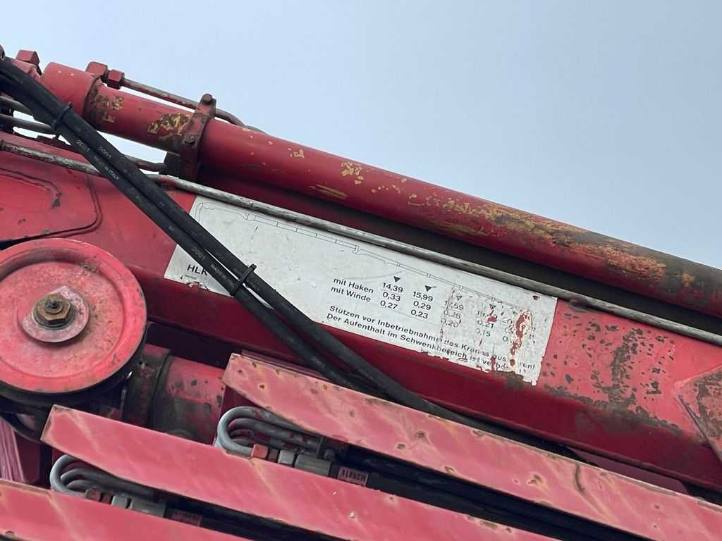 Mercedes-Benz SK 1726 4x2 Blatt/Blatt Kran MKG HLK 140 Fly Jib- Photo 10