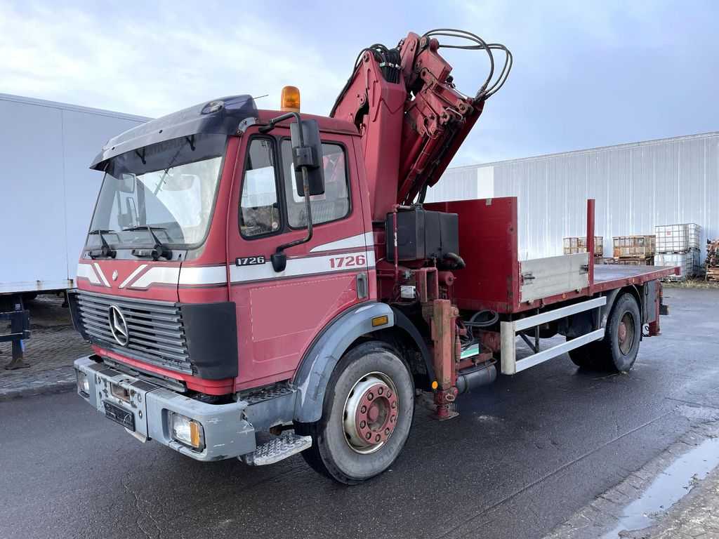 Mercedes-Benz SK 1726 4x2 Blatt/Blatt Kran MKG HLK 140 Fly Jib- Photo 16